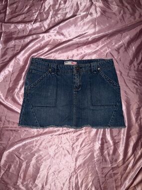 Y2K Roxy Denim Mini Skirt